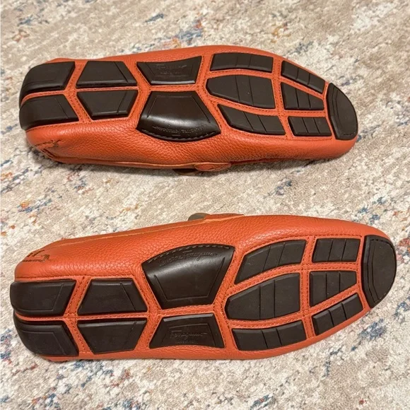 Salvatore Ferragamo Men's Burnt Orange Loafers